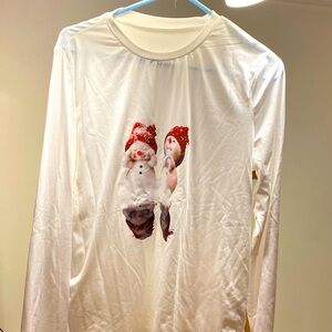 SHEIN snowman top NWOT